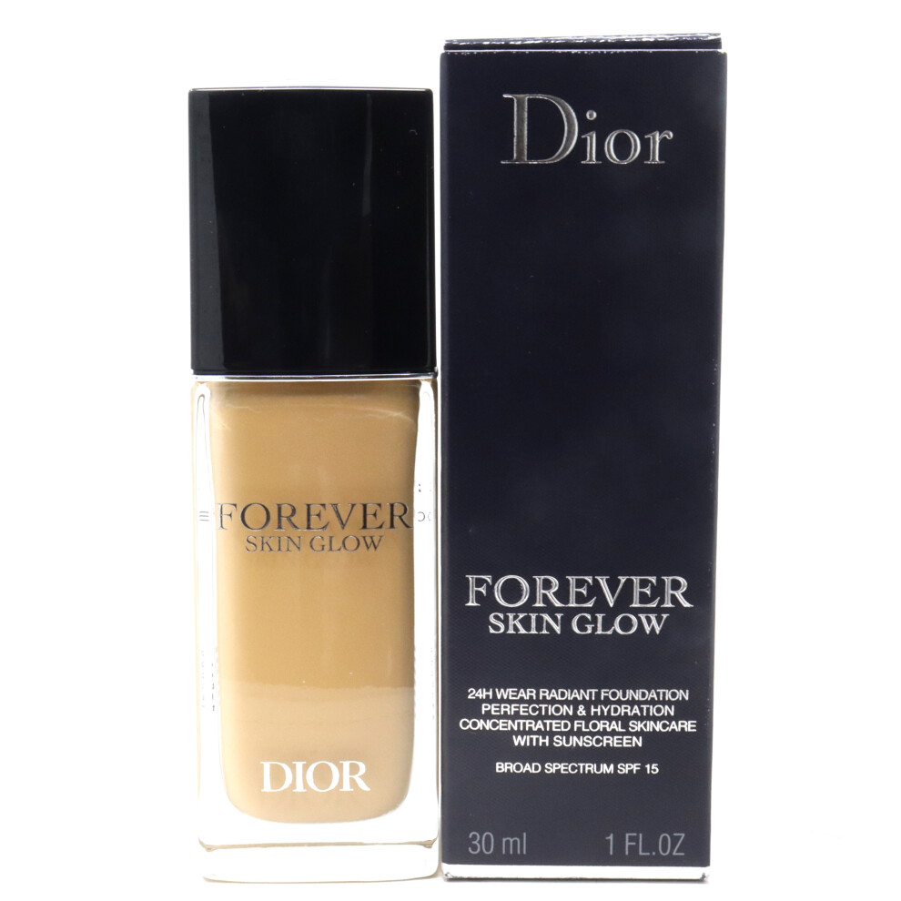 (3W0 Warm Olive/Glow SPF 15) Dior Forever Skin Glow Hydrating Foundation  1.0oz/30ml New With Box
