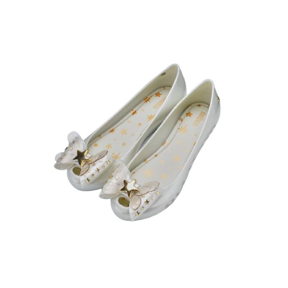 (White, 39?Foot Length24.5cm/9.64in) Melissa Women Jelly Shoes Flat With Adulto Sandals Summer Beach Shoe Comfortable