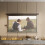 Living And Home (Black) 16:9 Electric Motorized Projector Screen with Remote, 72" 3