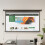 Living And Home (Black) 16:9 Electric Motorized Projector Screen with Remote, 72" 1
