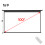 Living And Home (Black) 16:9 Electric Motorized Projector Screen with Remote, 100" 5