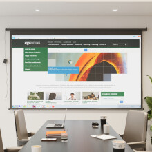 (Black) 16:9 Electric Motorized Projector Screen with Remote, 120"