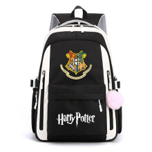(Black) Harry Potter Hogwarts Large Capacity Waterproof Backpack Computer Bag School Bag