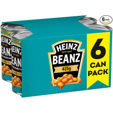 Heinz Baked Beanz, 415 g (Pack of 6), Packaging May Vary