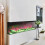 Living And Home 60inch 3-Sided Smart Electric Fireplace 2