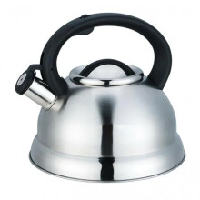 (Silver) 2.7L Whistling Kettle Stovetop Stainless Steel Cordless Gas Induction Hob Teapot