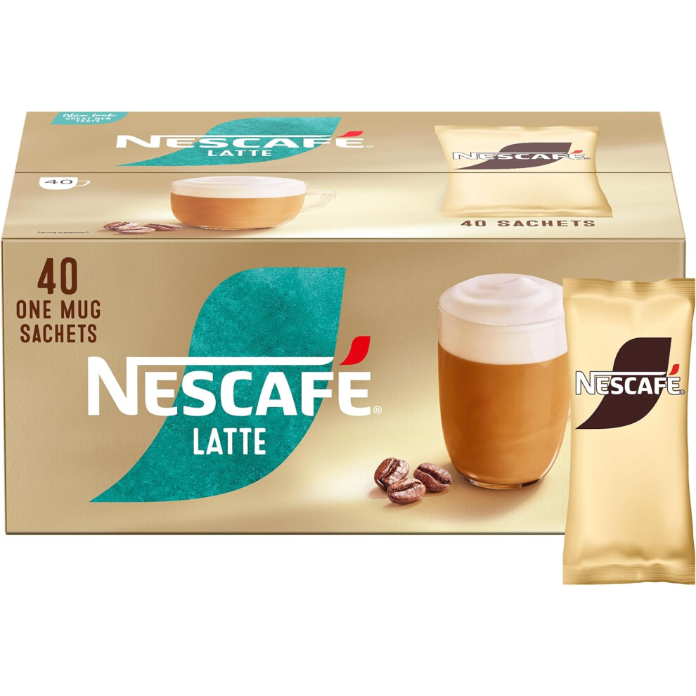 NESCAFÃ Latte Instant Coffee Sachets - 40 X 18G