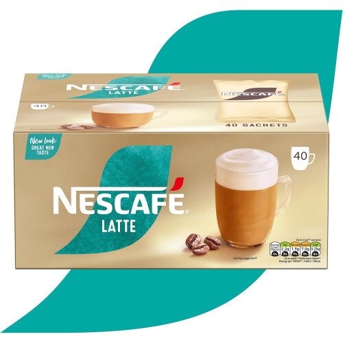 Nescafe NESCAFÉ Latte Instant Coffee Sachets - 40 X 18G 2