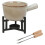 URBN-CHEF Ceramic Chocolate/Cheese Fondue Set Melting Pot with 2 Fruit Forks 5