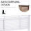 Homcom HOMCOM Extendable Radiator Cover Cabinet Slatted Design MDF White Home Office 5