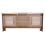 Homcom HOMCOM Extendable Radiator Cover Cabinet Slatted Design MDF White Home Office 7