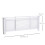 Homcom HOMCOM Extendable Radiator Cover Cabinet Slatted Design MDF White Home Office 2