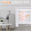 Homcom HOMCOM Extendable Radiator Cover Cabinet Slatted Design MDF White Home Office 3