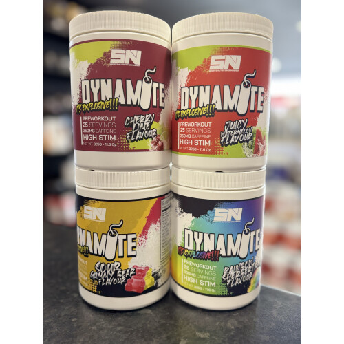 Sports Nutrition Sandbach Dynamite Pre Workout 325g Rainbow Sherbert
