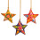 (Beige) Kashmiri Papier Mache Floral Star - Assorted 3