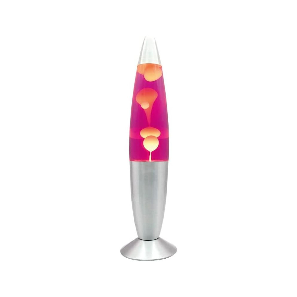 (Pink / White ) 16inch Wax Lava Lamp Mood Motion Relaxation Light