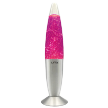 (Glitter Pink) 16inch Wax Lava Lamp Mood Motion Relaxation Light