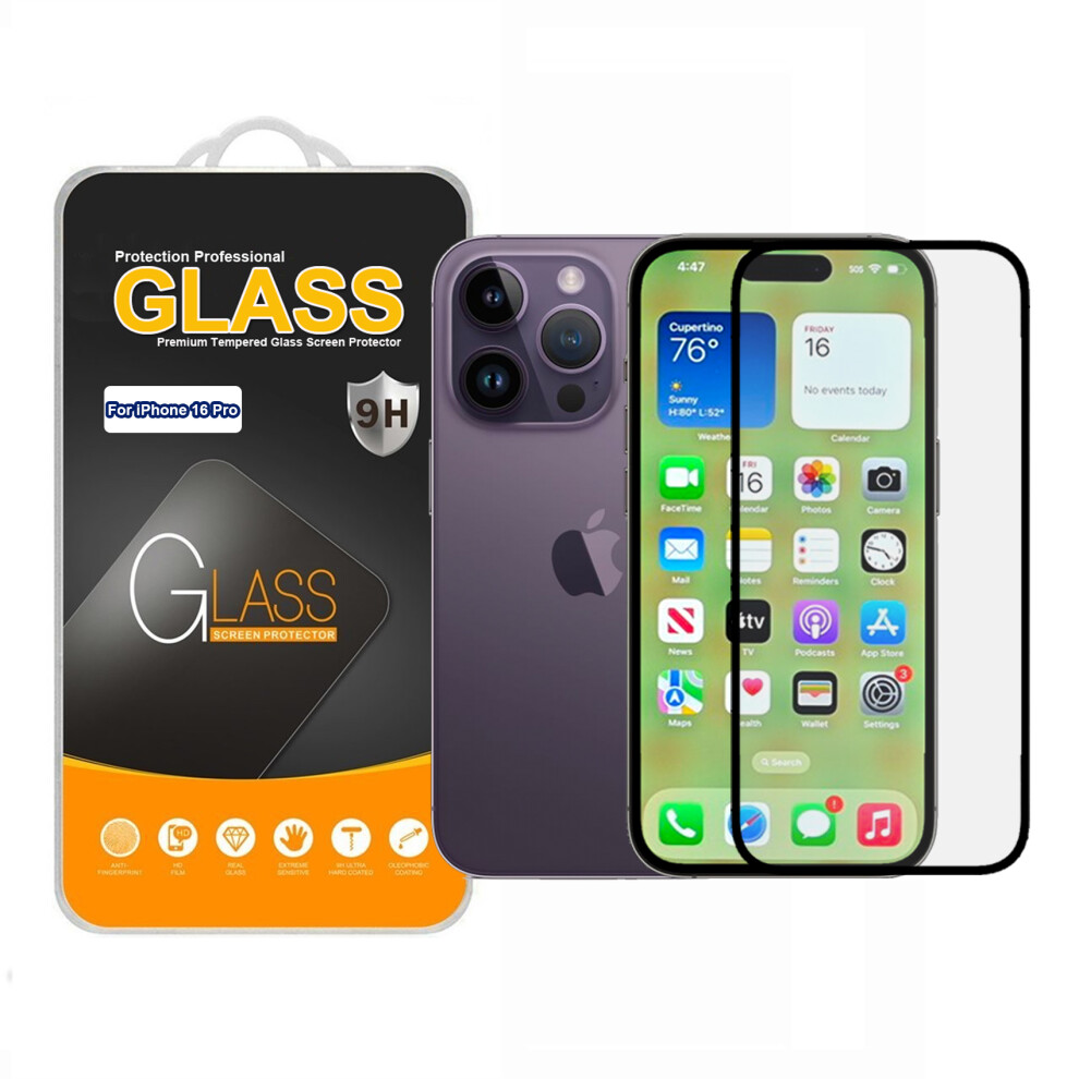 Apple Iphone 16 Pro Glas Displayschutzfolie-image