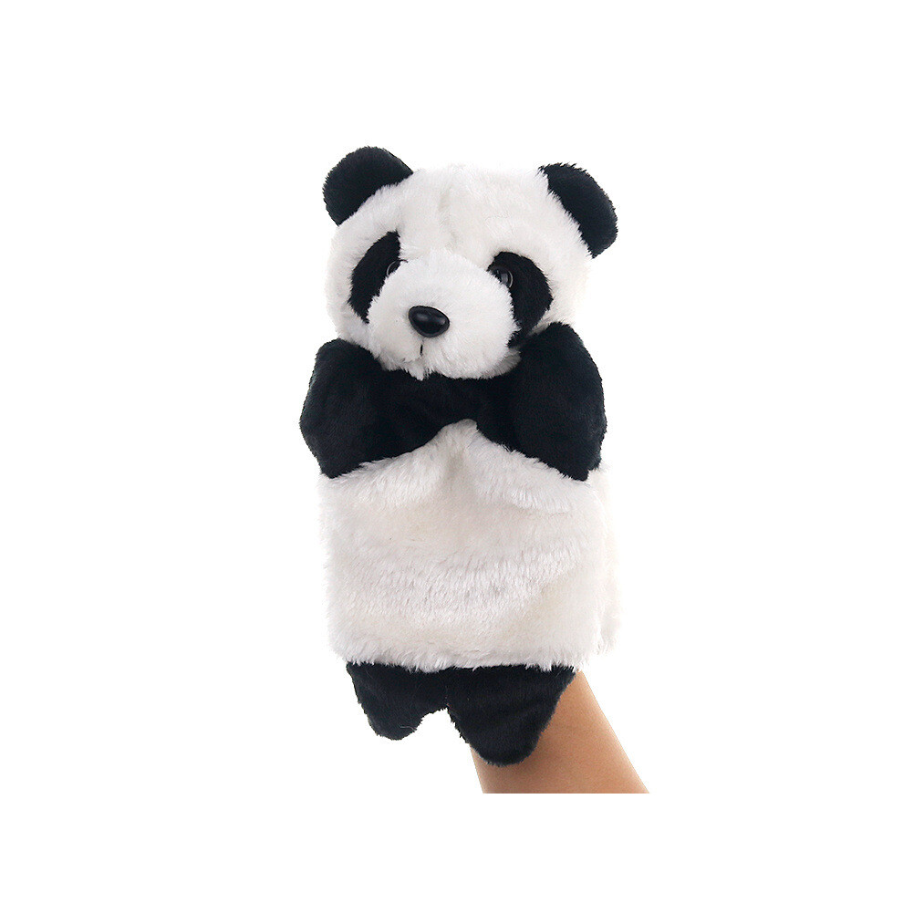 (Panda) Animal Plush Hand Puppet Toy Cartoon Glove Role Play Interactive Educational