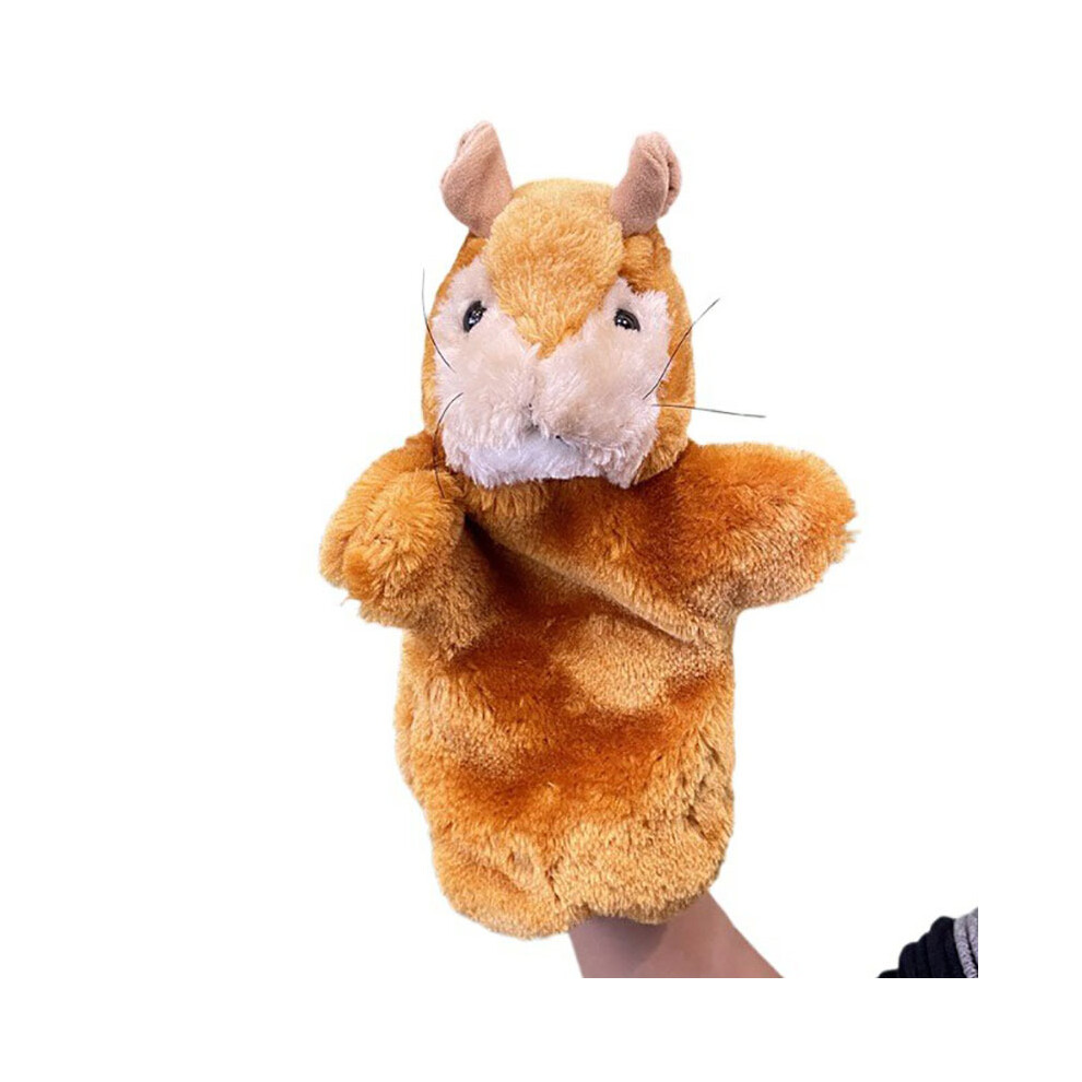 (Squirrel) Animal Plush Hand Puppet Toy Cartoon Glove Role Play Interactive Educational