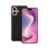 (Black) For Apple iPhone 16 Plain Silicone Gel Phone Case Cover 4