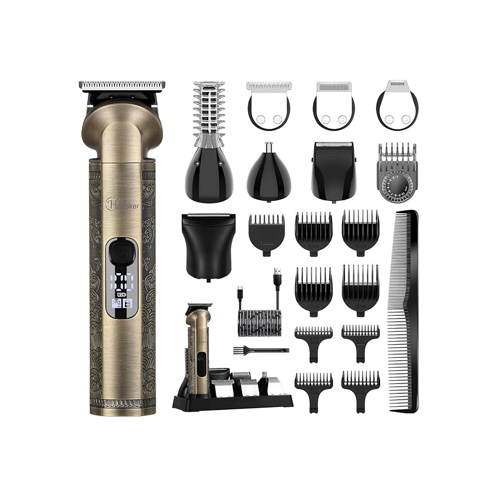 Hatteker Beard Trimmer Kit Professional Hair Clipper Zero Gapped T