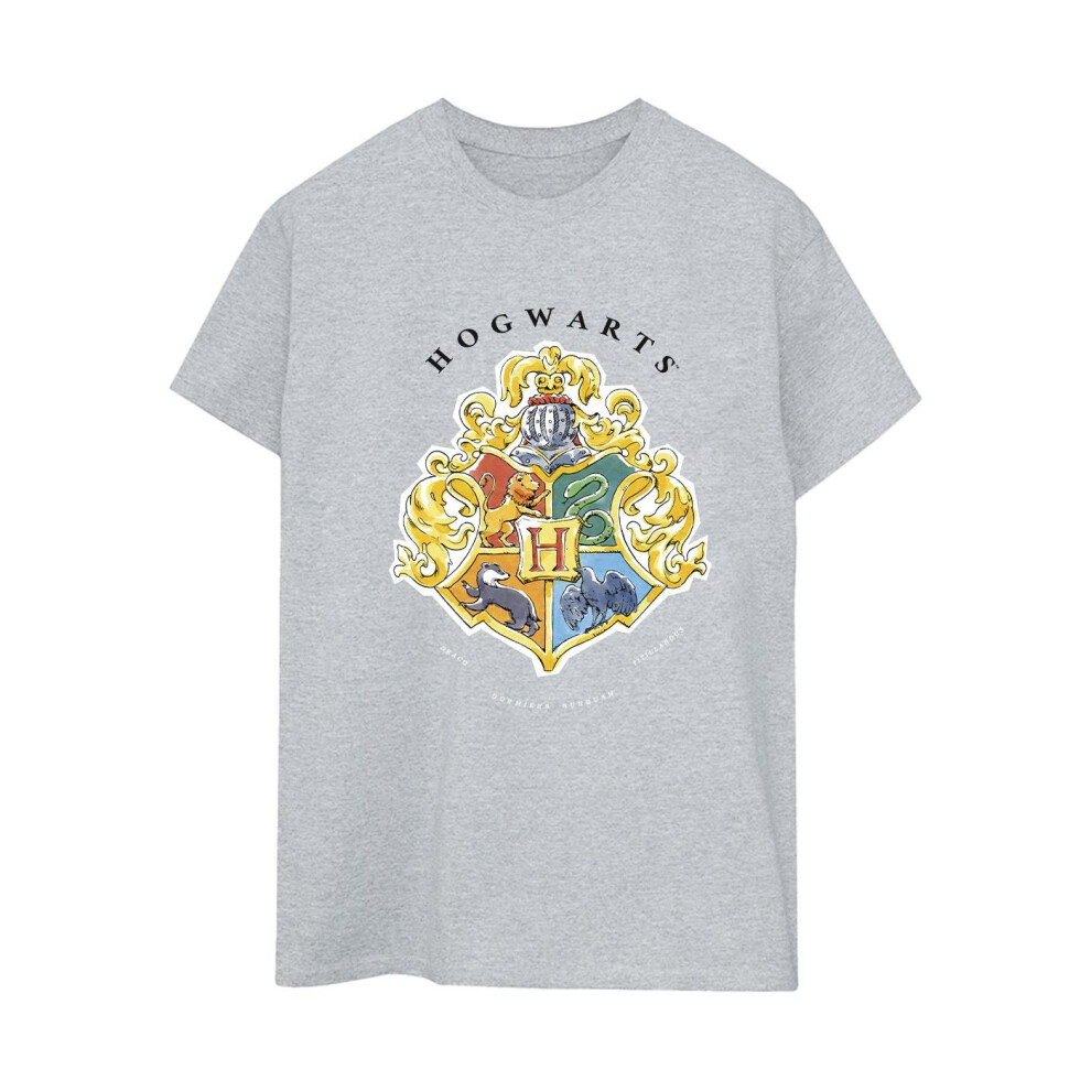 Hogwarts School Emblem Cotton Boyfriend T-Shirt