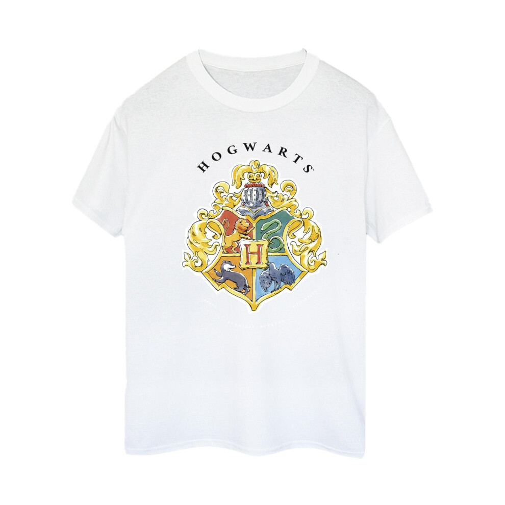 Hogwarts School Emblem Cotton Boyfriend T-Shirt