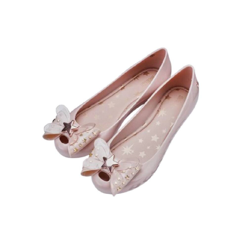 (Pink, 40?Foot Length25cm/9.84in) Melissa Women Jelly Shoes Flat With Adulto Sandals Summer Beach Shoe Comfortable