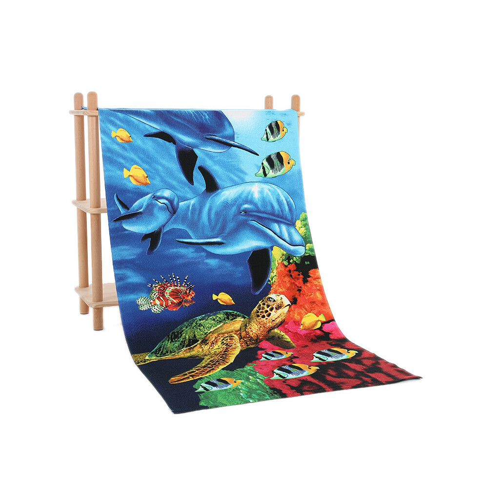 (Style H) Large Extra Striped Microfibre Lightweight Beach Towel Dry Travel Towel Articles-image-OPC-PFCT96M-NEW