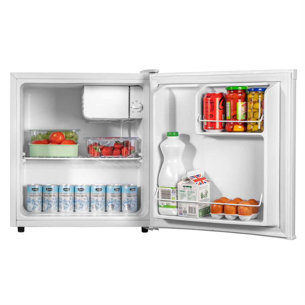 SIA TT01WH 49L Mini Fridge With Ice Box In White, Beer & Drinks Cooler