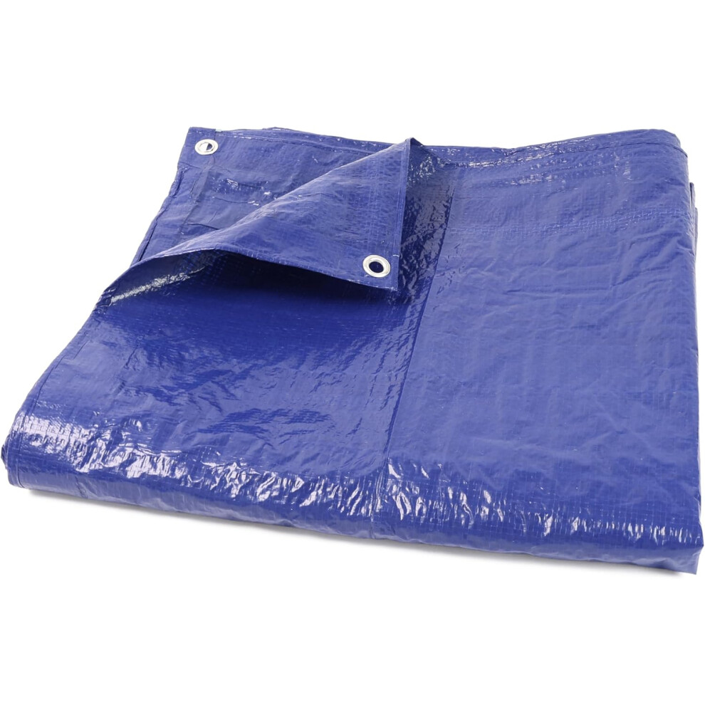 (Blue, 2x3M) Tarpaulin Waterproof Heavy Duty Multipurpose cover