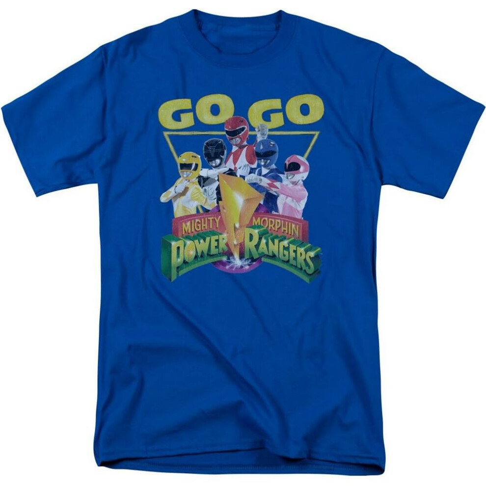 Mighty Morphin Power Rangers Mens Go Go T-Shirt-image-OPC-PFCTHNB-NEW