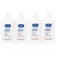 (4 x 500ml) E45 500ml Moisturising Lotion Dry & Sensitive Skin