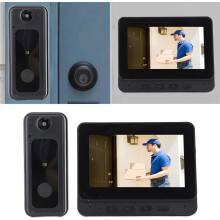 Wireless Doorbell with Monitor, 1080p HD Wireless Security Video Doorbell Camera Wifi Video Door Intercom System Doorbell Entry System