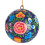 (Blue) Kashmiri Papier Mache Folk Floral Baubles - Assorted 1