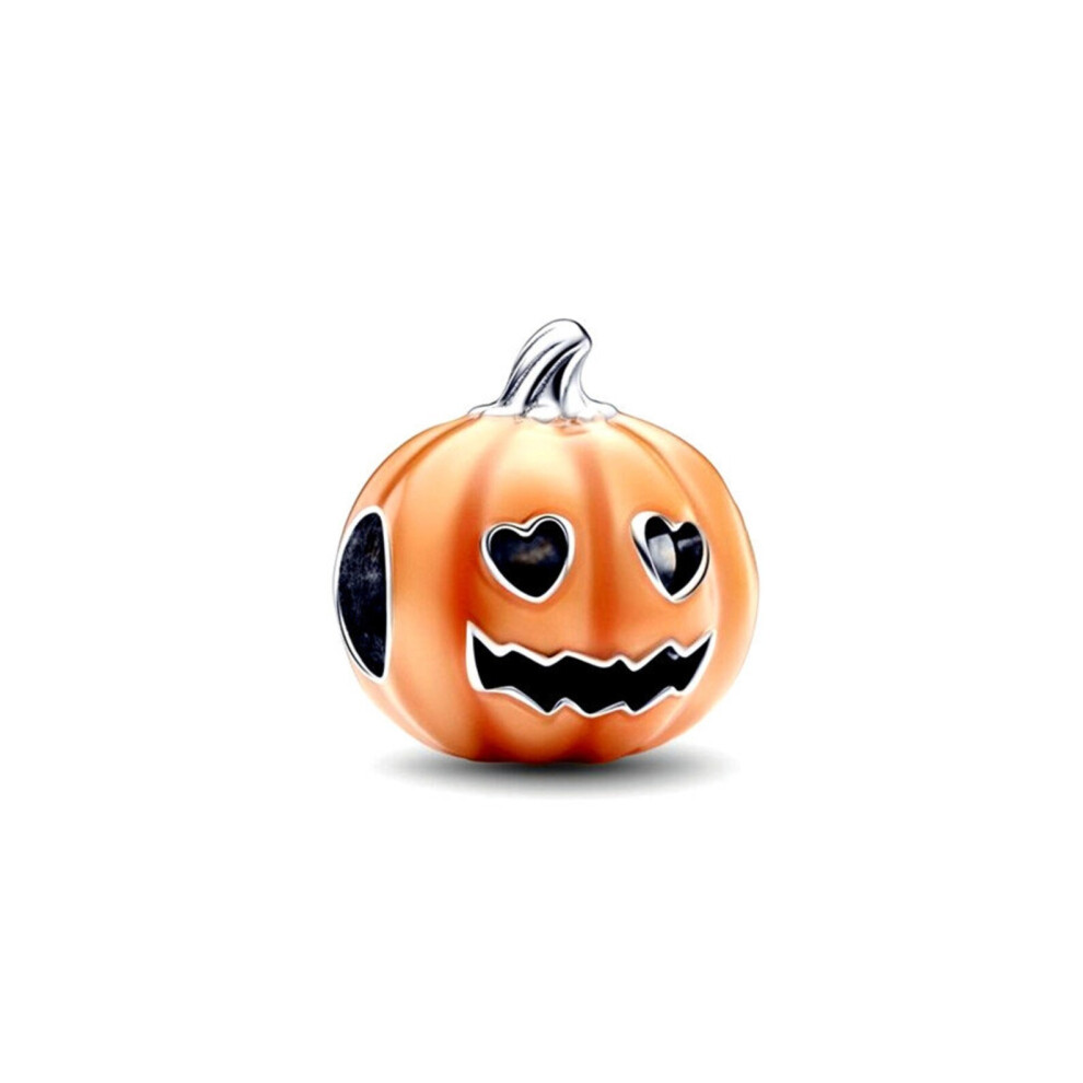 Pumpkin Halloween sterling silver charm for women fit pandora bracelet