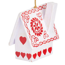 (White) Kashmiri Wooden House Decorations - Assorted