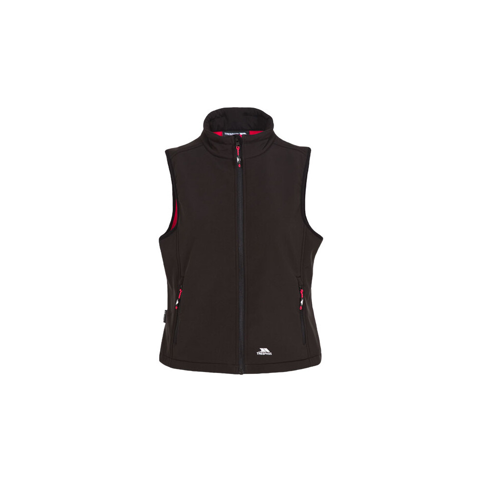 (6, Black) Trespass Womens Softshell Gilet Bodywarmer Norma