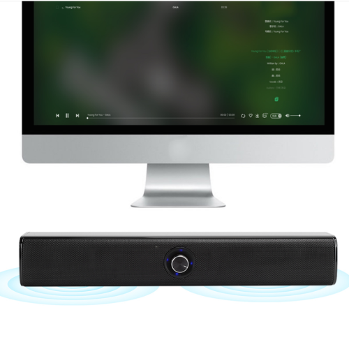 Desktop Wireless Bluetooth Speaker Black for Computer Mobile Phone Tablet(Black) 2