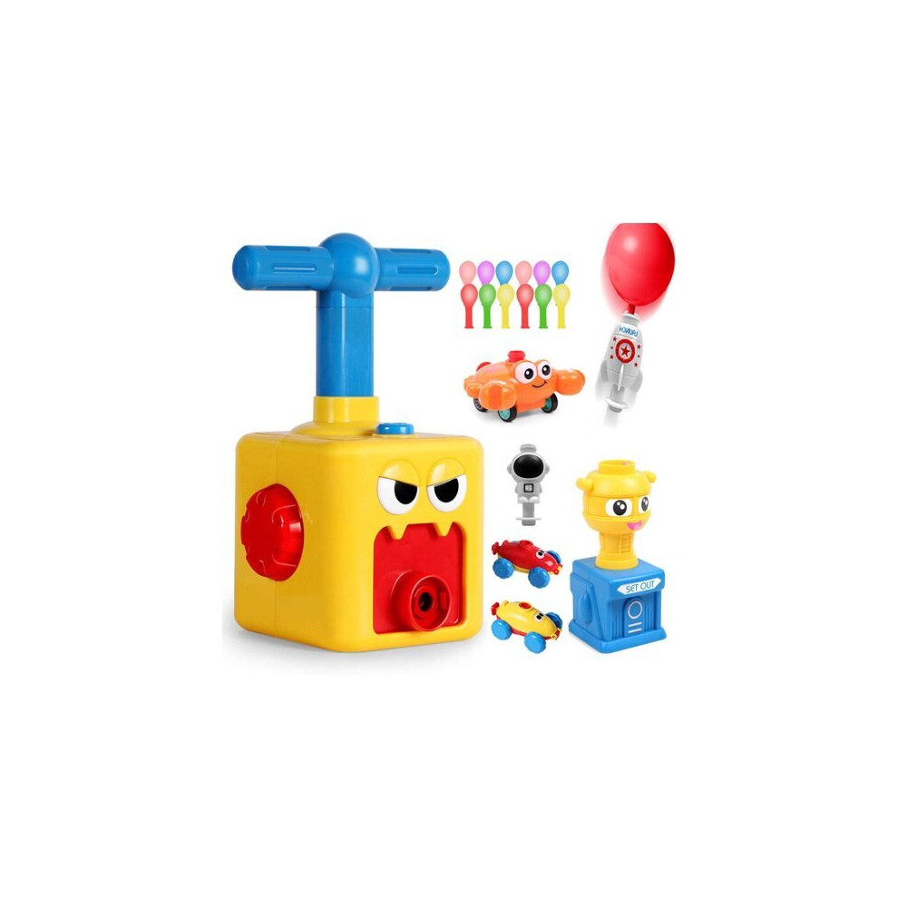(Monster) Balloon Powered Car with Launch Pad Toys Air Inertia Balloon Pump Cars-image-OPC-PFCTM6J-NEW
