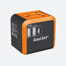 Universal 3-Port Power Travel Adapter CH34 2 x USB ports + 1 Type-C port