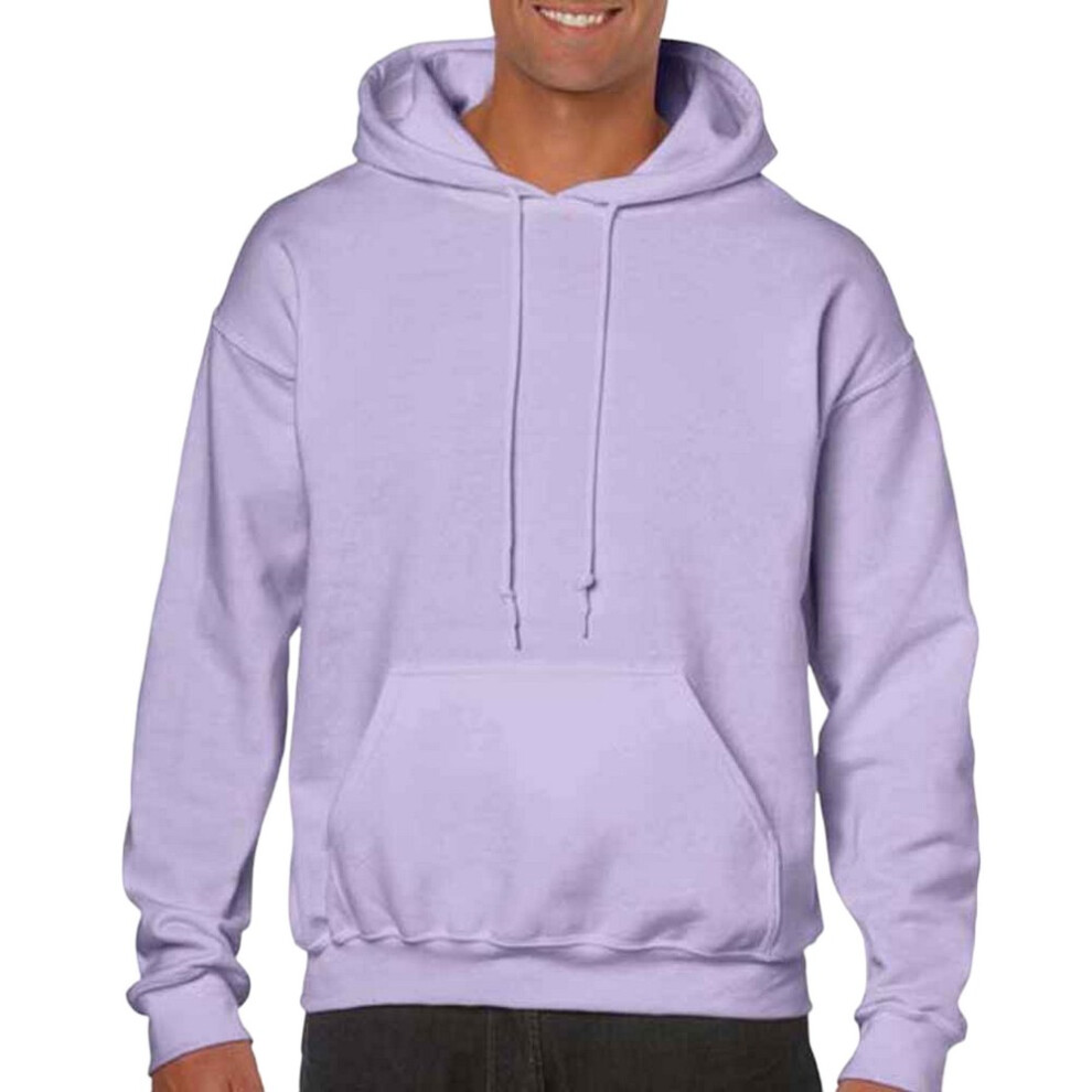 (M, Orchid) Gildan Mens Hoodie