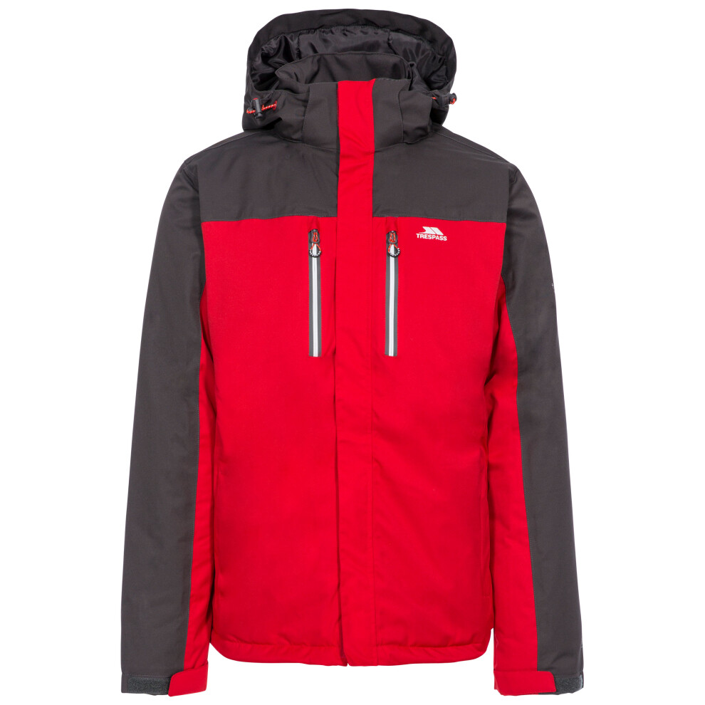 (XXS, Red) Trespass Mens Waterproof Jacket With Hood Tolsford