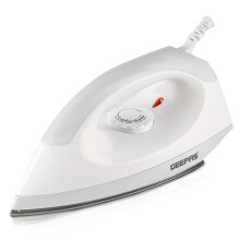 Geepas 1200W Dry Iron with Non-Stick Plate, Adjustable Thermostat & Indicator Light - Slim Tip, Ergonomic Handle (GDI7782)