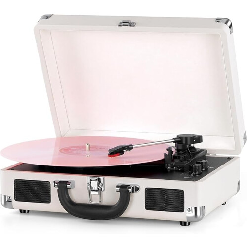 DIGITNOW Vinyl Record Player 3 Speeds with Built-in Stereo Speakers