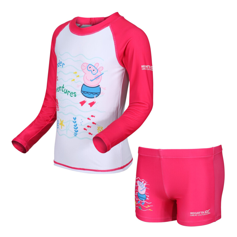 Regatta Childrens/Kids Under Sea Adventures Peppa Pig Rash Suit