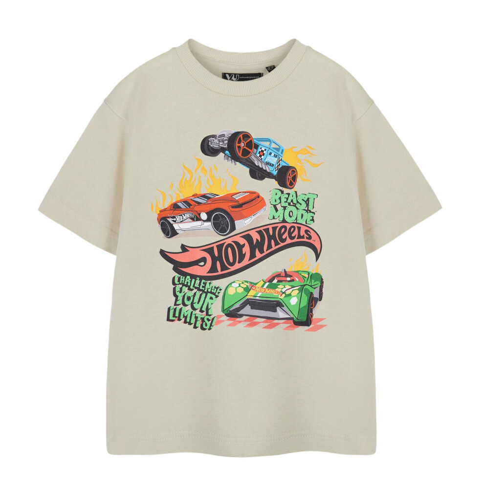 (7-8 Years, Oatmeal) Hot Wheels Boys Beast Mode T-Shirt