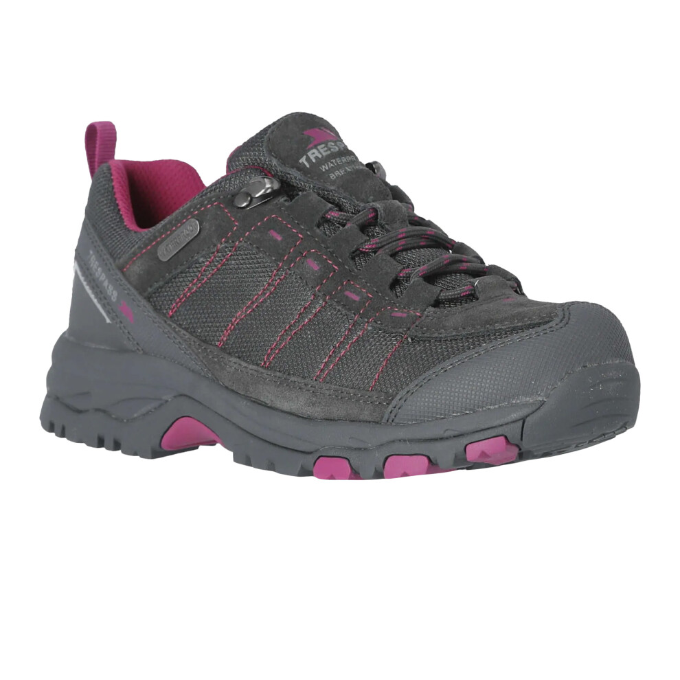 (5 UK, Castle Grey) Trespass Womens/Ladies Scree Suede Technical Trainers