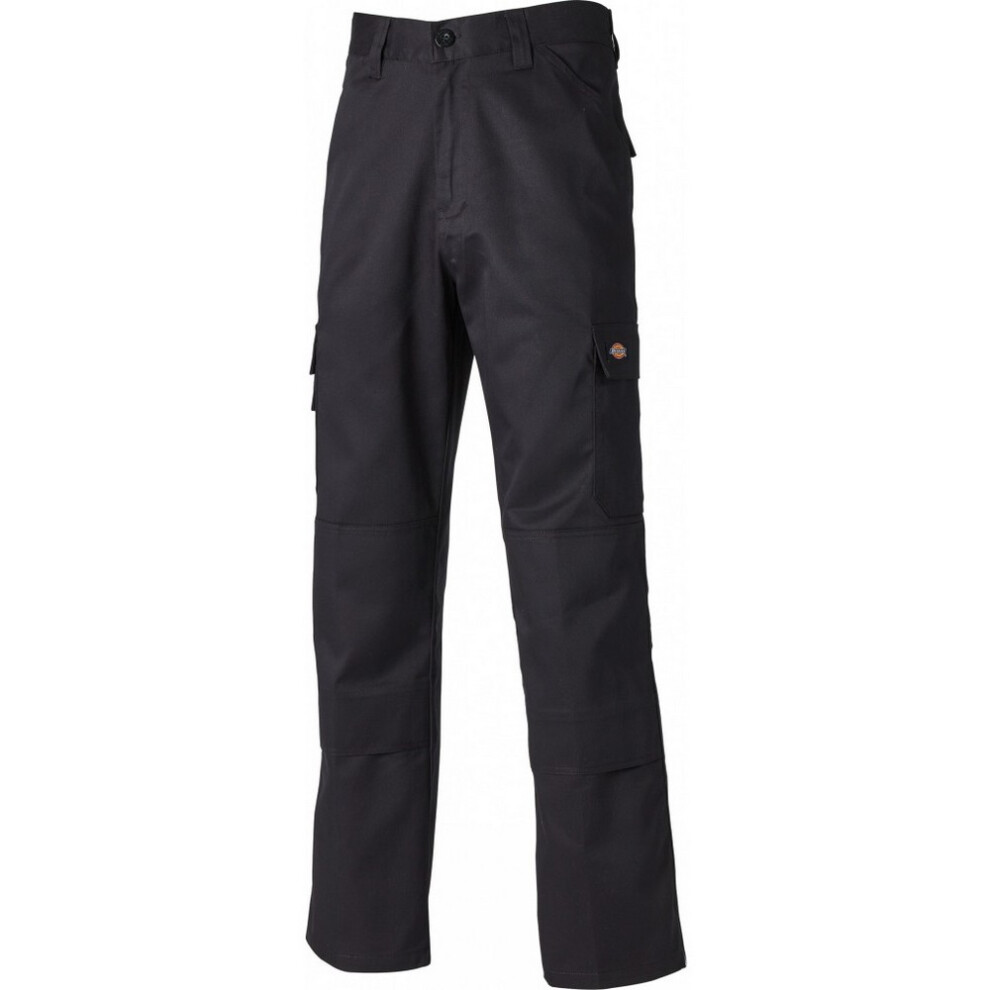 (32S, Black) Dickies Mens Everyday Work Trousers